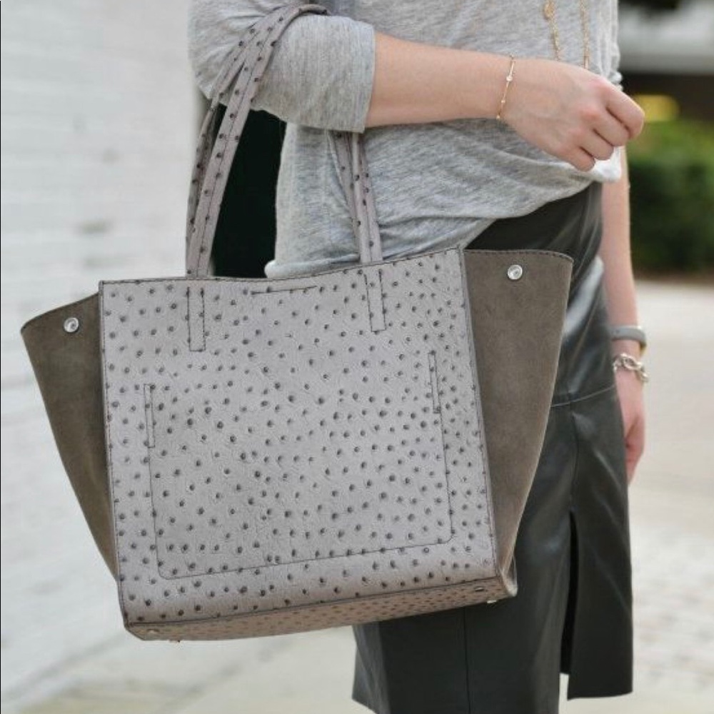 Banana republic suede tote grey